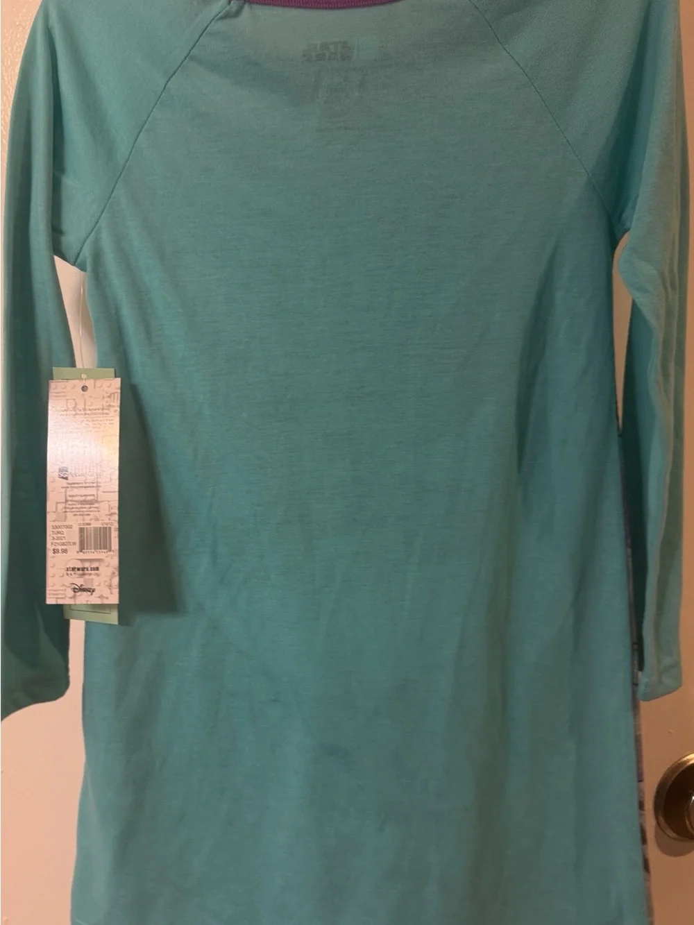 Disney Star Wars Kids Pajamas Nightgown Turquoise - Picture 2 of 2